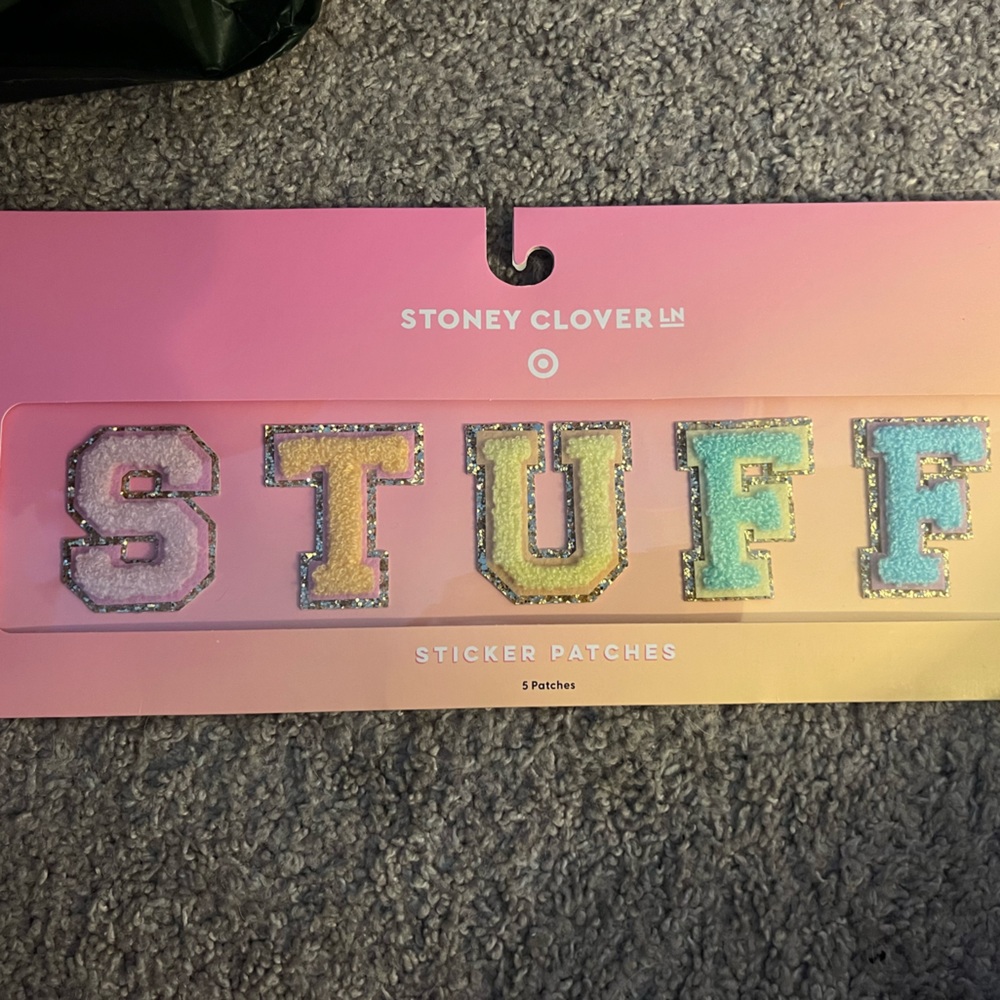 Stoney Clover Lane x Target “STUFF” patches. BNWT